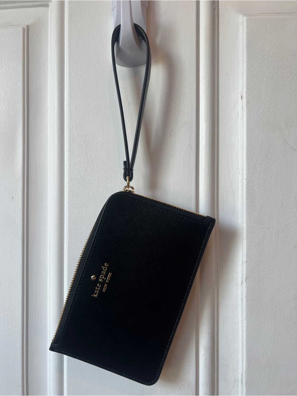 kate spade Black Leather Wristlet Wallet
